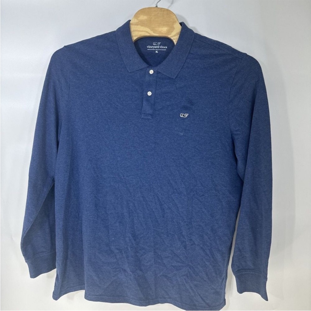 Vineyard Vines Cotton Blend Long Sleeve Polo  Men's XL